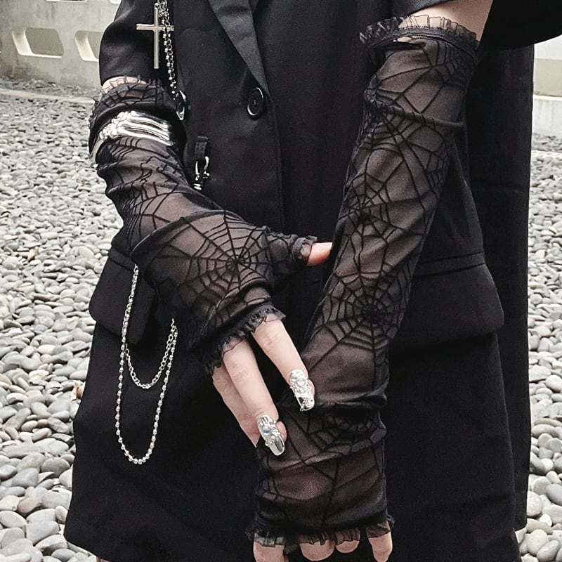 【即納】ライブ グローブ スパイダー darkness ストリート系 バンギャ 原宿系