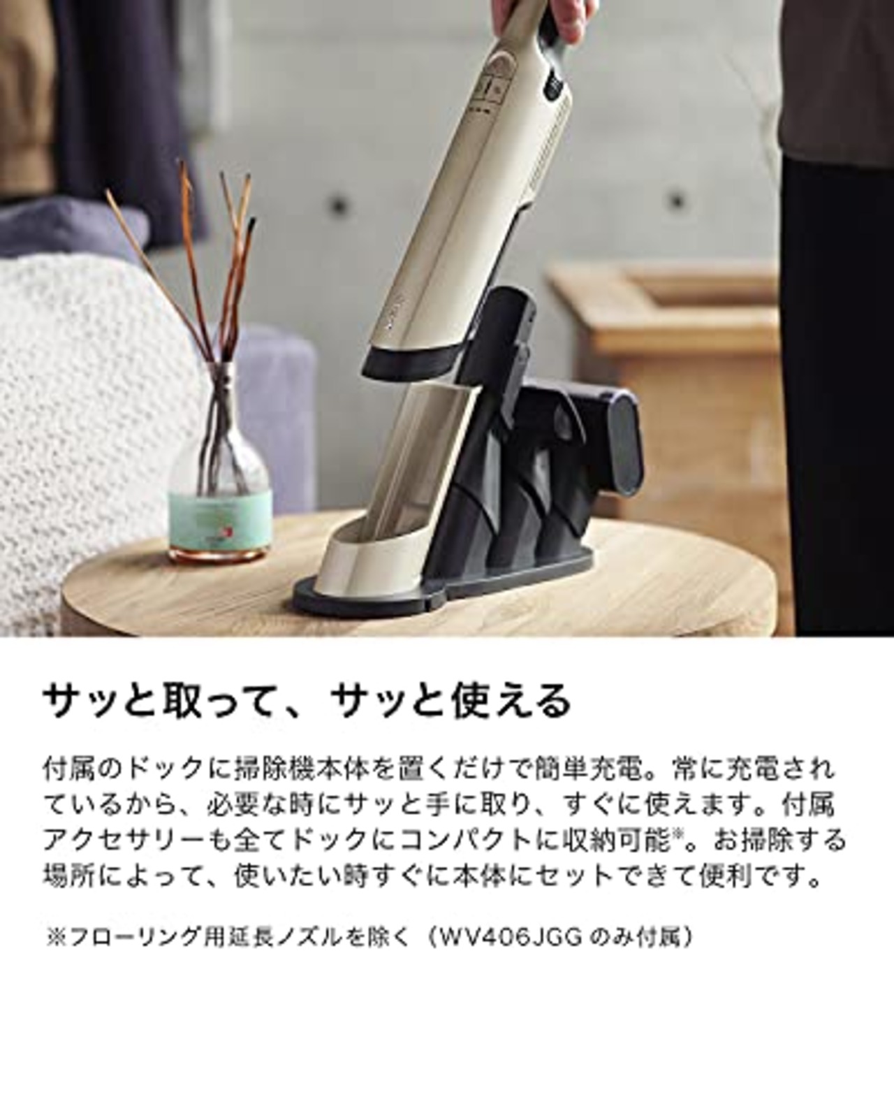 Shark シャーク 掃除機 ハンディクリーナー コードレス EVOPOWER EX WV406J グレージュ