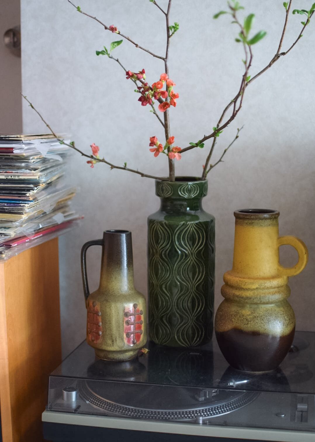 70s vintage w.germany art pottery vase sowhat vintage