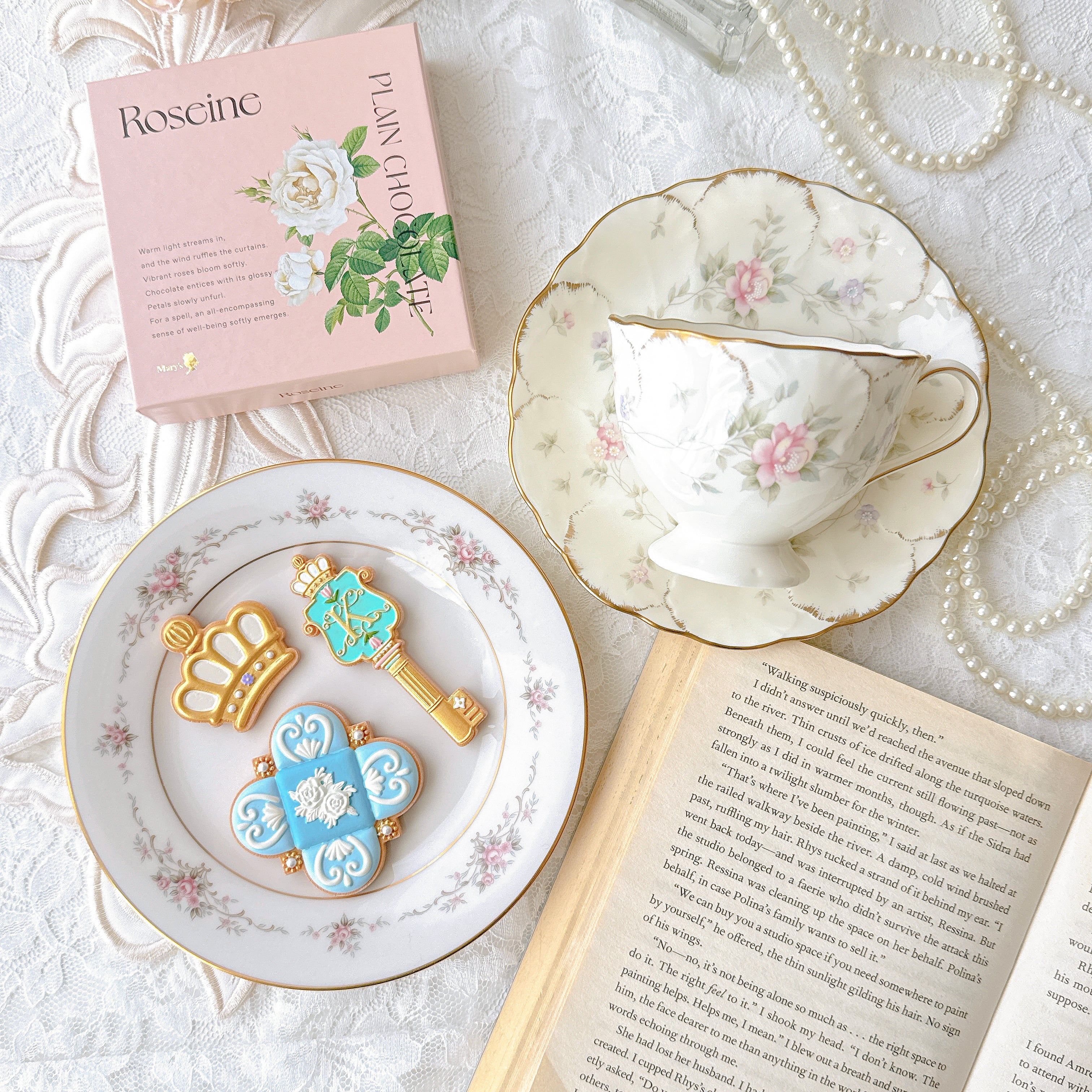 vintage】 Nittoroyal lvory RC オールドノリタケ ローズガーランドの