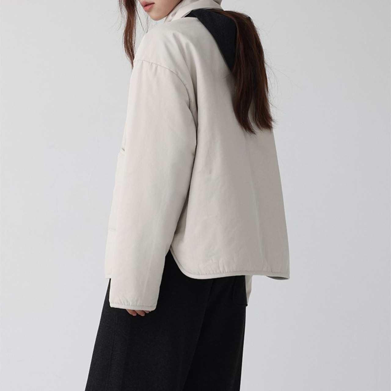 パッチポケット スカーフデザインジャケット H0029