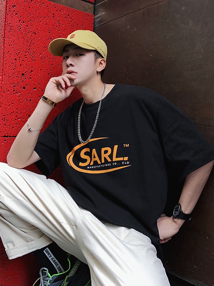 全3色 Tシャツ カットソー プリント カジュアル シンプル