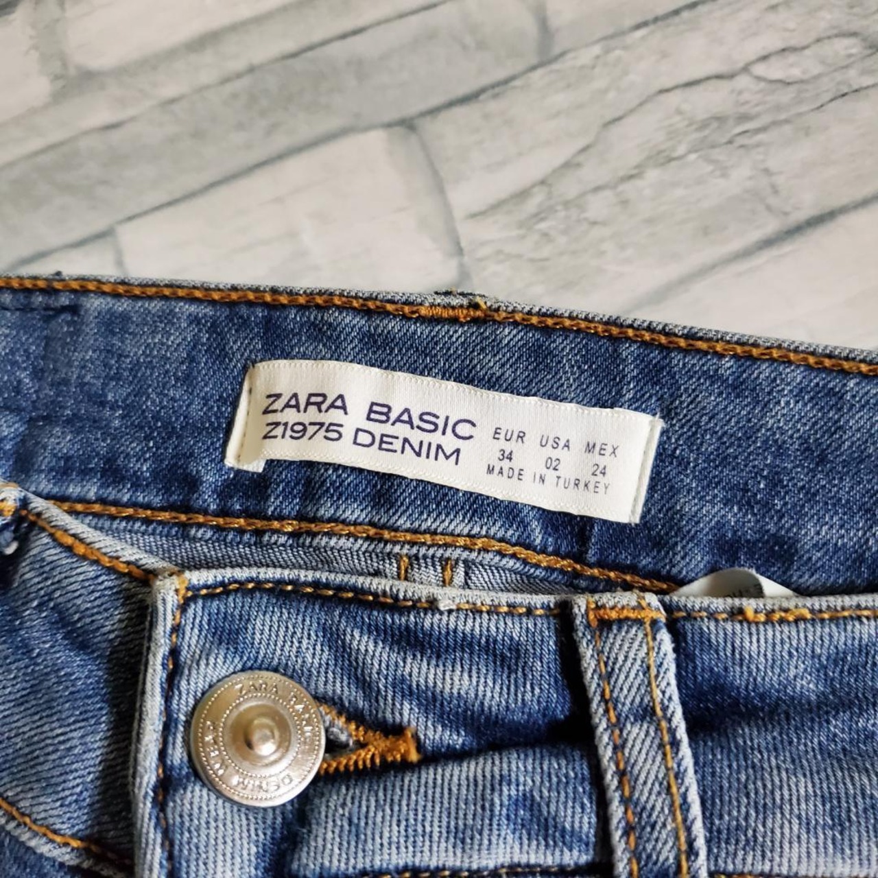 【USED】ZARA　ザラ　デニム　パンツ　カジュアル　34インチ