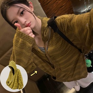 ★ILLIT ミンジュ 着用！【RELABEL】Cashmere Yarn Yellow Jacquard Knit Sweater