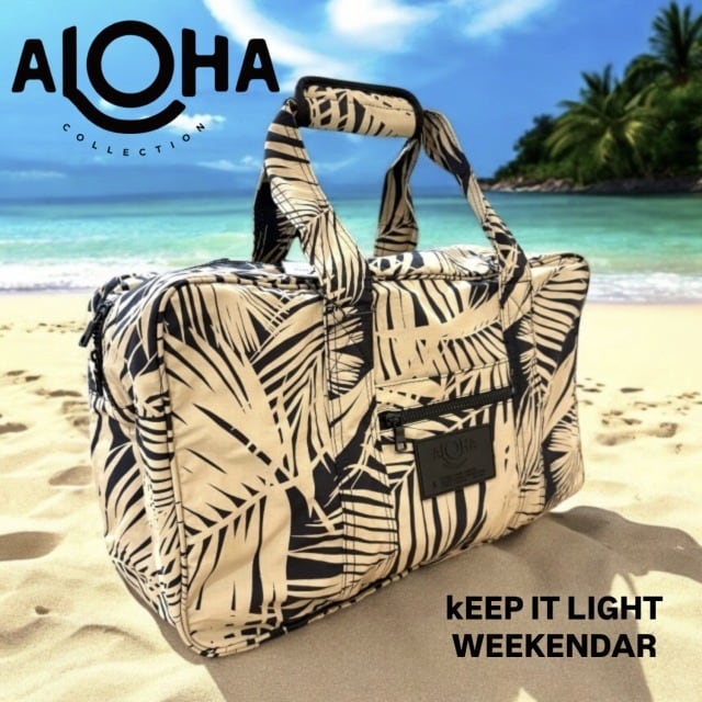 即日発送可ALOHA COLLECTION Pua Checkボストンバッグ ALOHA COLLECTION KEEP IT LIGHT WEEKENDER / PUA CHECK / SLATE