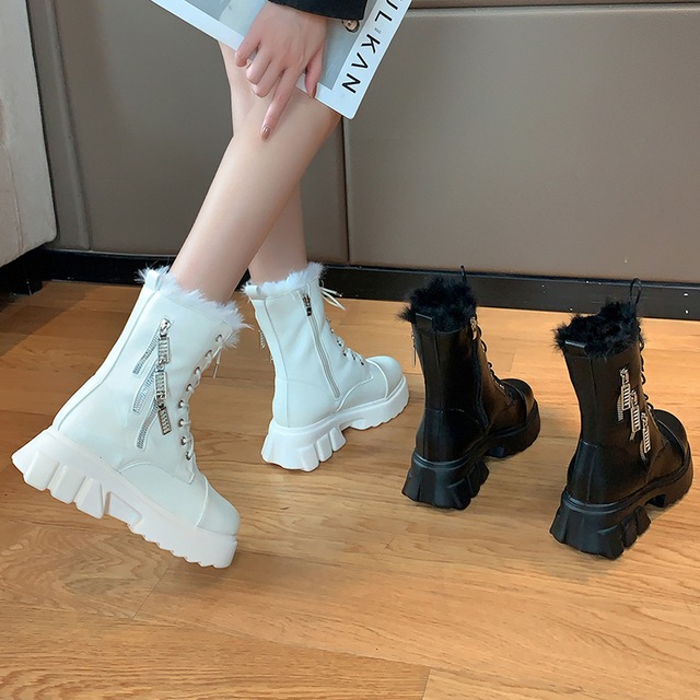 ブーツウィンター 靴 シューズ 冬物 ラウンドトー 部族の婦人靴9644956219