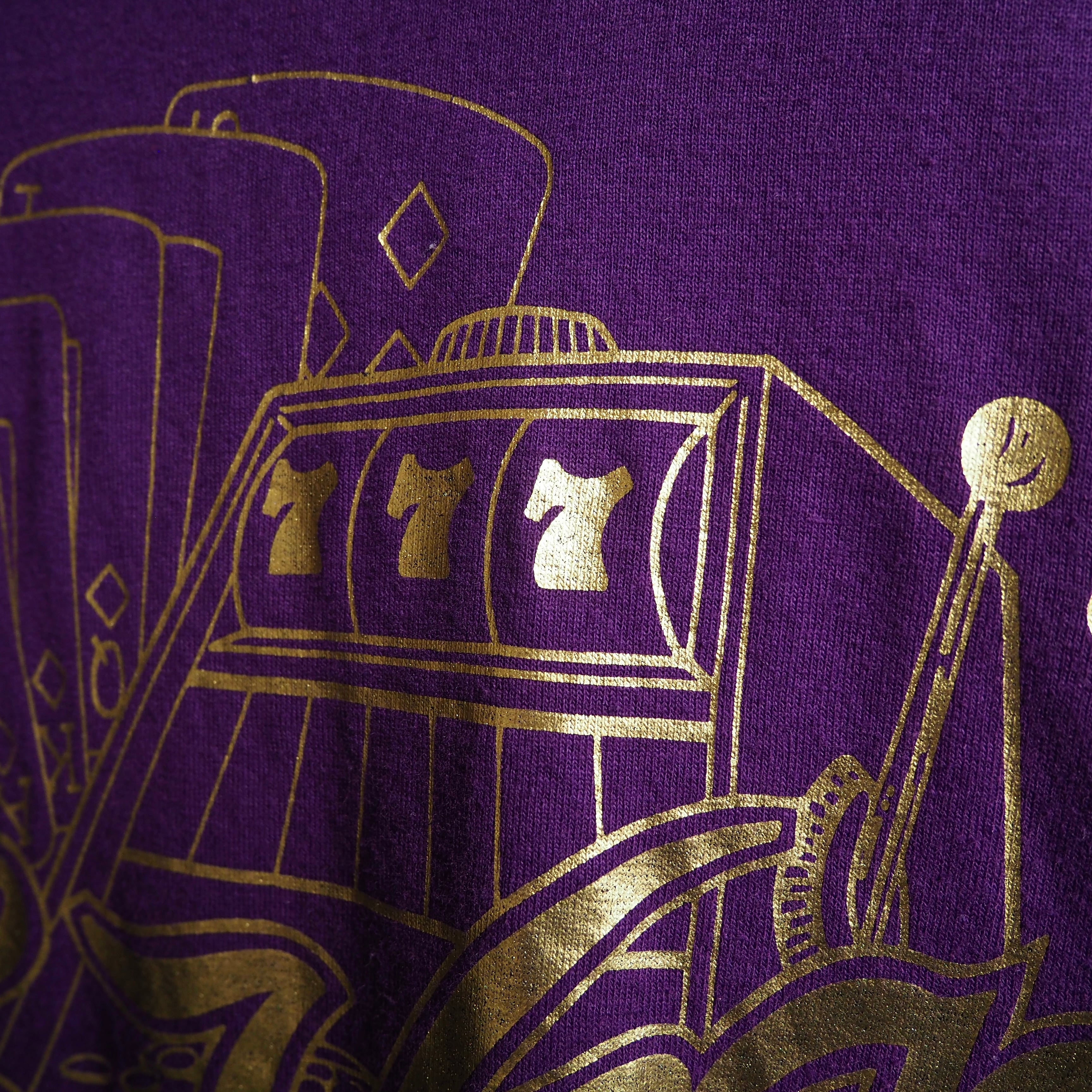 1992s ” Lasvegas ” Casino printed vintage Tee (made in Usa)