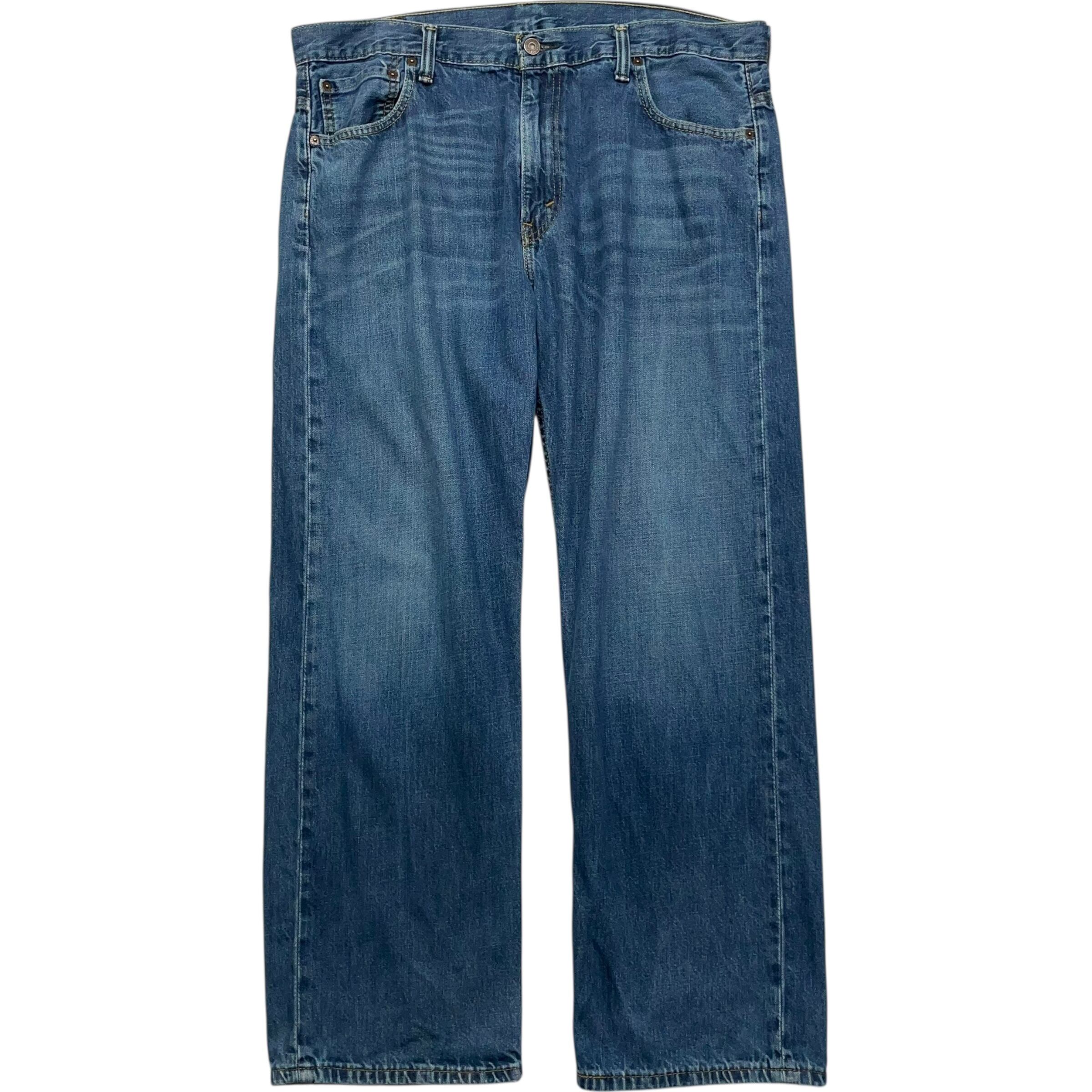 《実寸 W38L29》 Levi's リーバイス 569 デニムパンツ ワイドパンツ 縦落ち ブルー no.7410