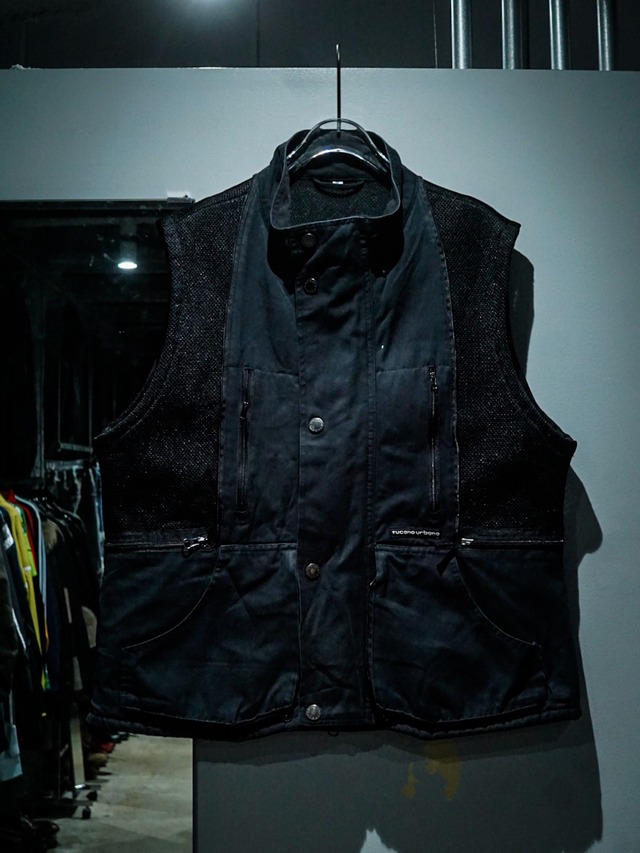 【add (C) vintage】Various Gimmick Swiching Design Loose Vest