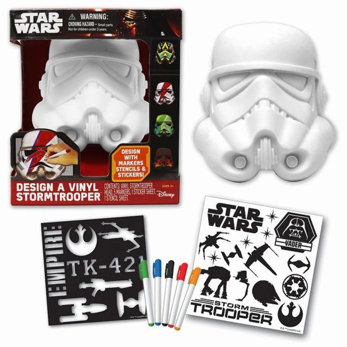 Star Wars Deluxe Design a Vinyl Storm Trooper Play Set スター 