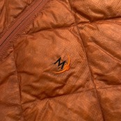 90s MOONSTONE ムーンストーン キルティング ダウンジャケット サイズ M /グースダウン/ビンテージ/オレンジブラウン系