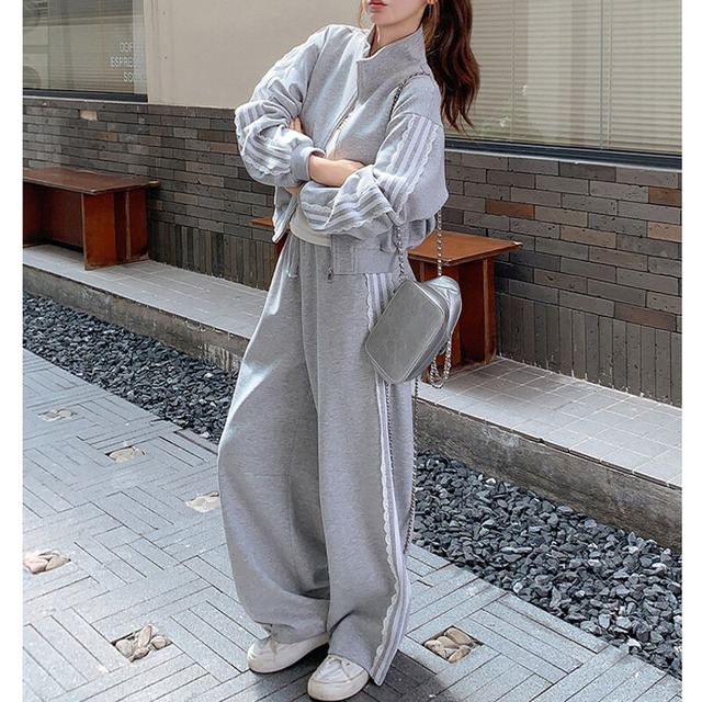 SET◆Side line sweat set up　B3280