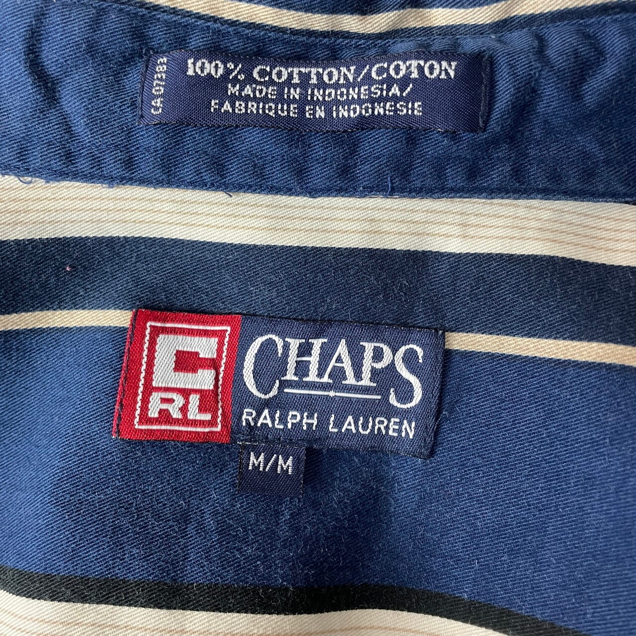レア‼️】ラルフローレン マルチストライプ 半袖シャツ L QRタグ