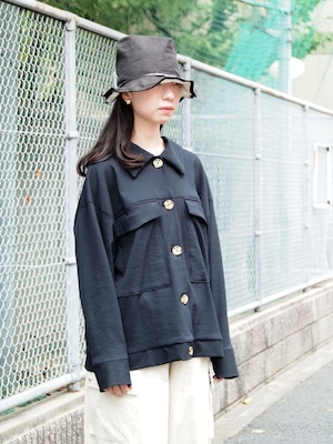NATSUMI ZAMA　Pocket Short Coat　black【nz-c001-bk】