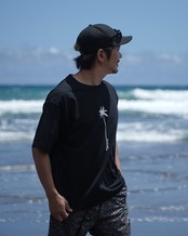【#Re:room】PALM TREE LOGO PRINT T-SHIRTS［REC855］