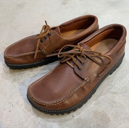 『送料無料』美品 BIRKENSTOCK レザーデッキシューズ 42 ブラウン