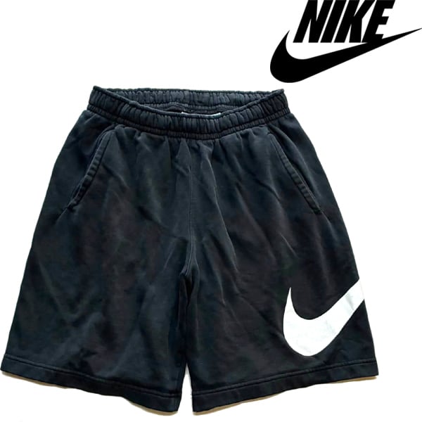 週末価格NIKE その他スポーツブランドウェア新品 中古12点まとめ売りサイズM 1点物◇NIKEナイキSWOOSH黒スウェットショートパンツ古着メンズSM