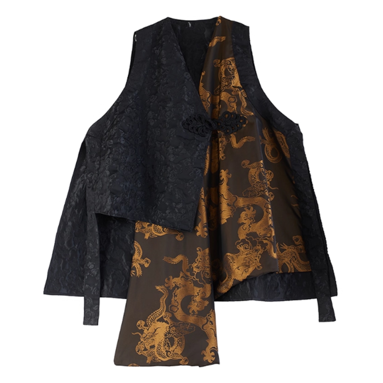 龍柄 アシンメトリー ベスト 60020