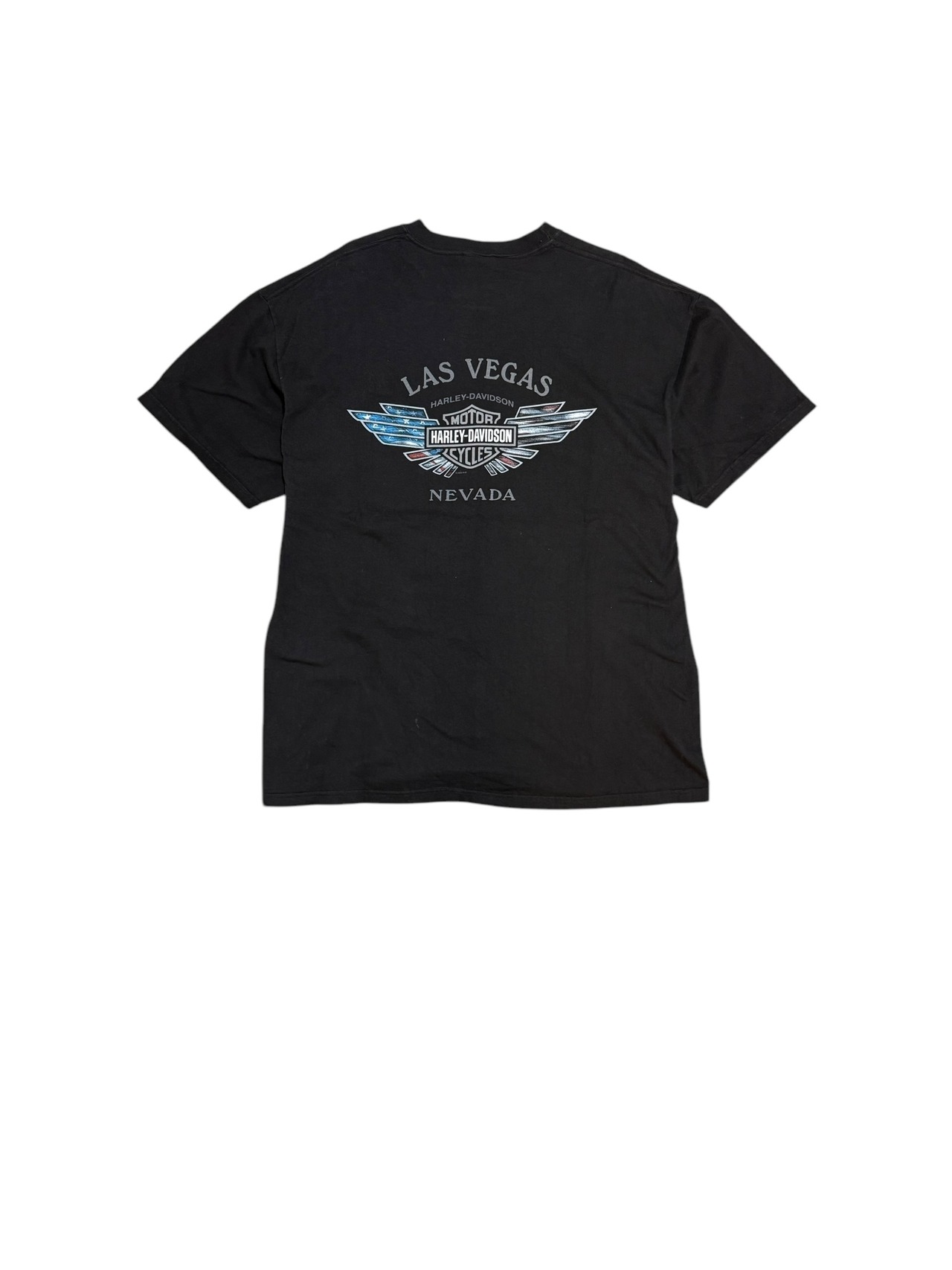 HARLEY-DAVIDSON TRUE BLUE FAT BOY USA Tシャツ