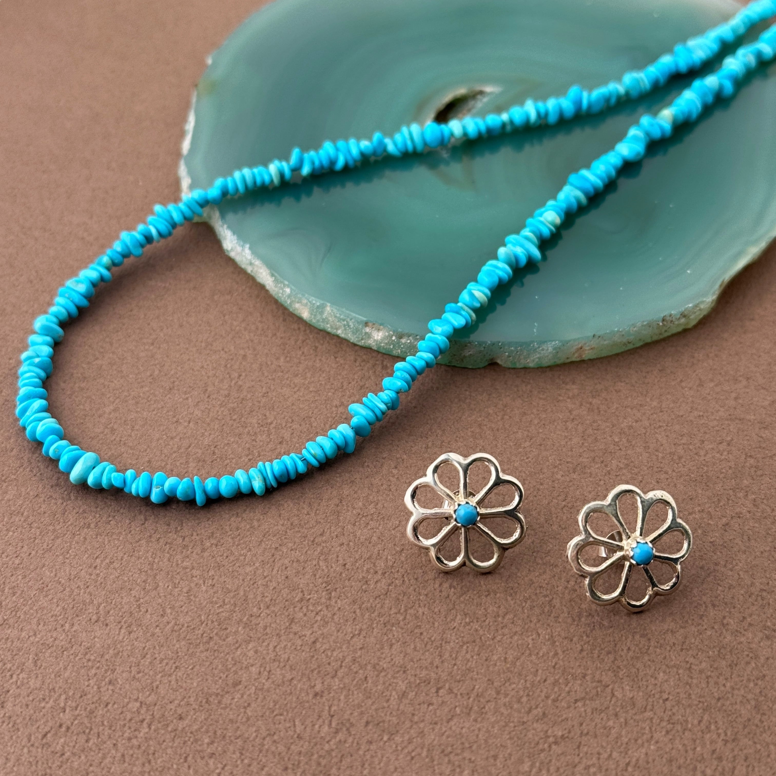 再入荷！】《Indian jewelry》 フラワー ターコイズ 1 ストーン