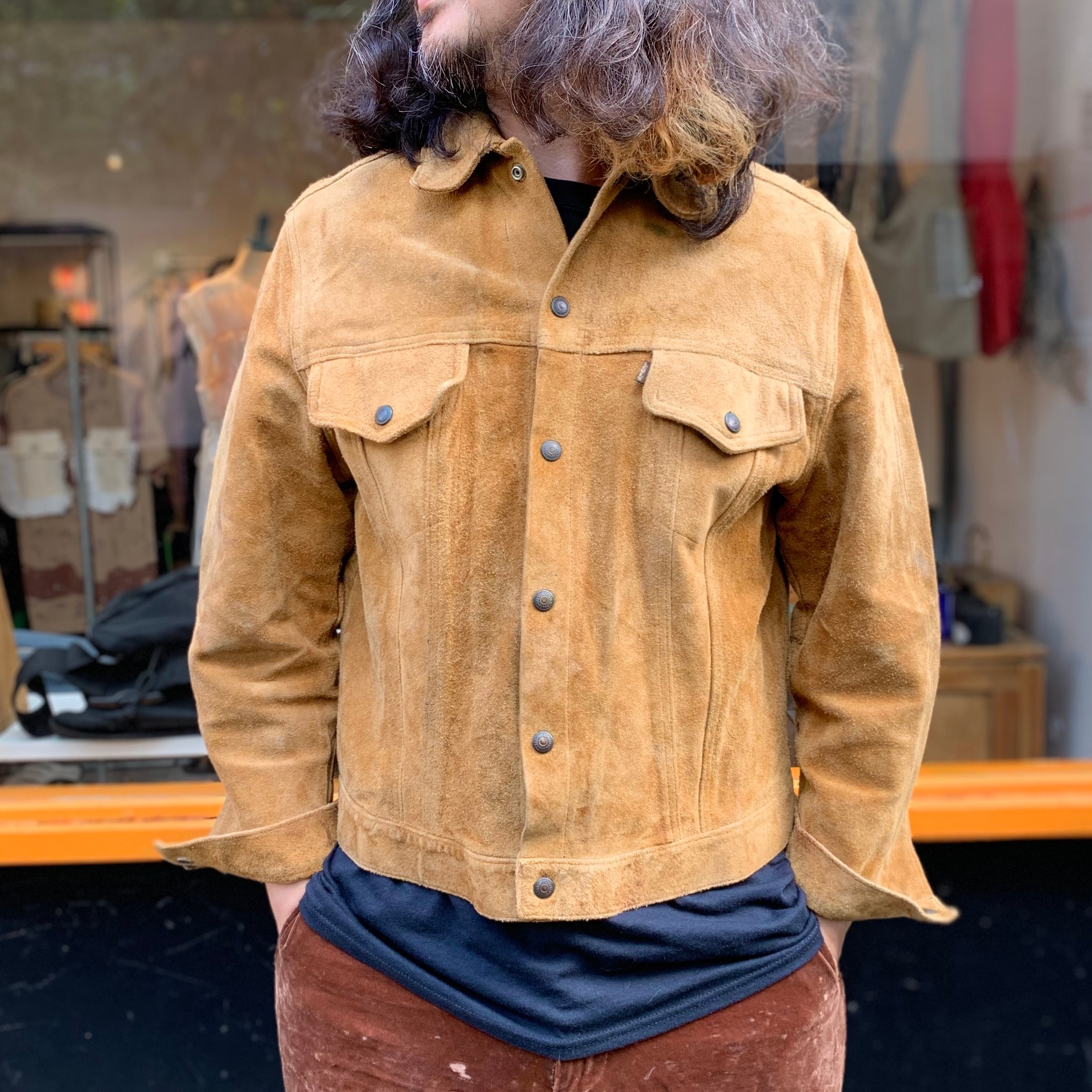 60's〜70's LEVI'S  suede jaket 3rd型　BigE