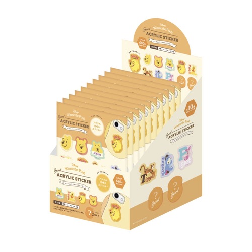 【ロット販売】【10入】ディズニーシークレットアクリルステッカーPooh（TD）(5257335)