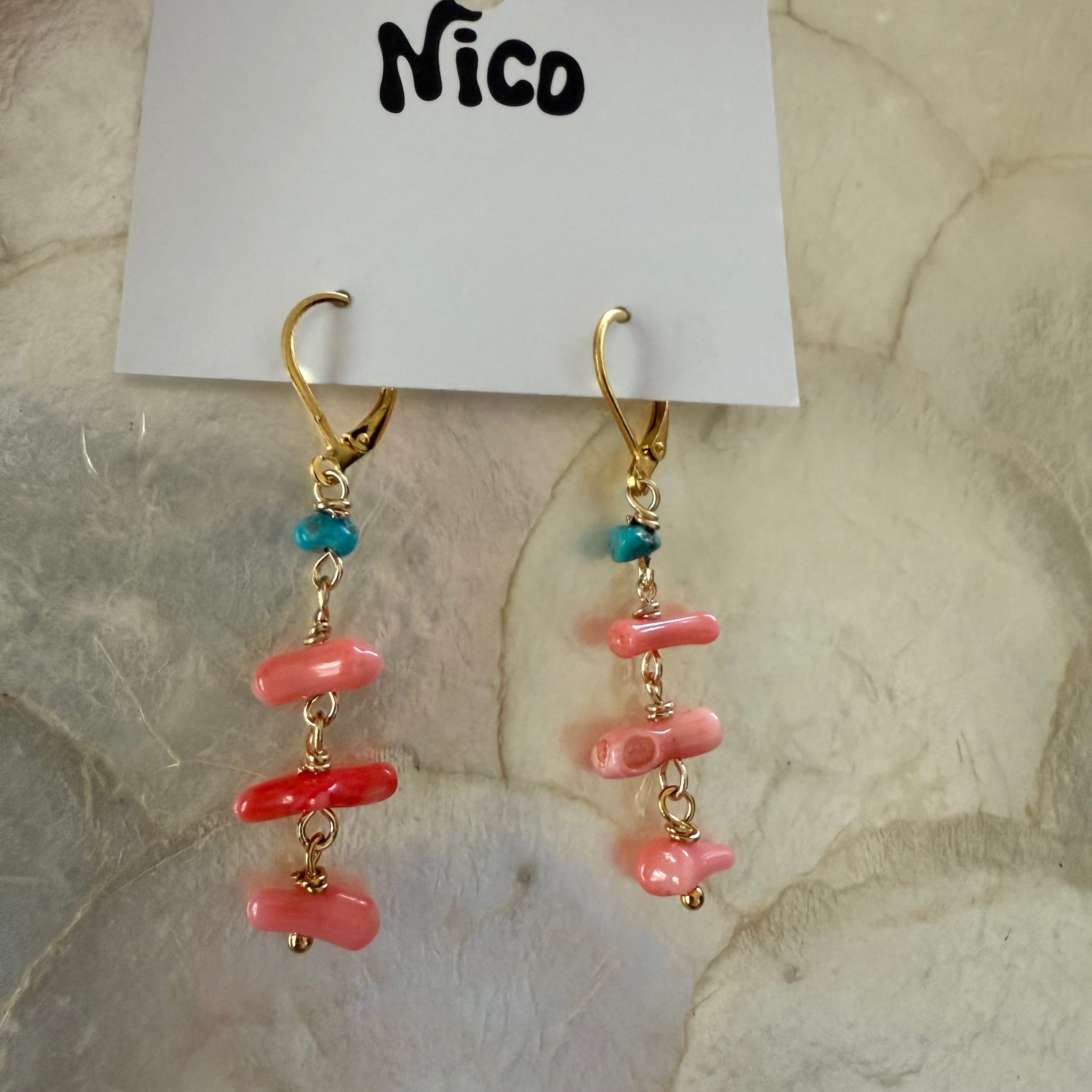 NC26114【サージカルステンレス:ゴールド】nicoピアス