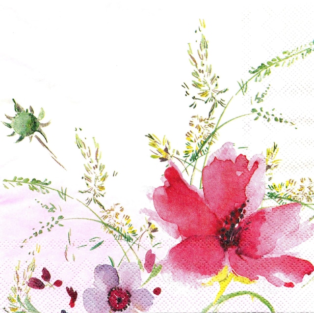 【Villeroy&Boch】バラ売り2枚 ランチサイズ ペーパーナプキン MARIEFLEUR Ⅱ ピンク