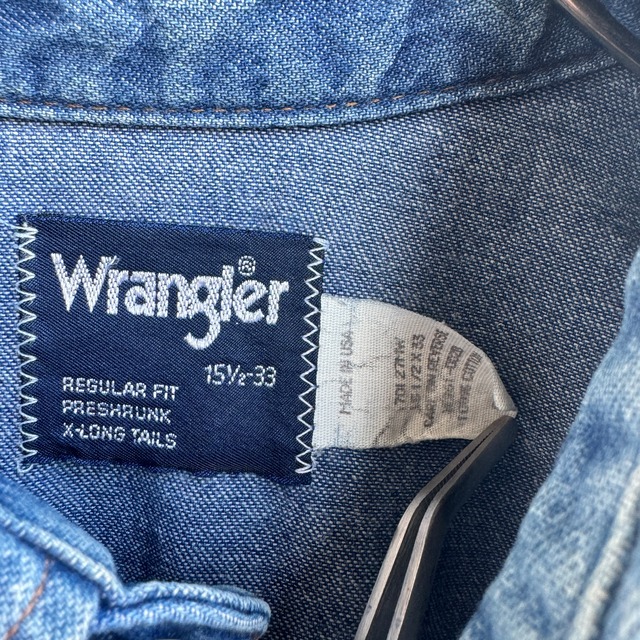 Wrangler ウエスタンシャツ USA製 70s 画像4