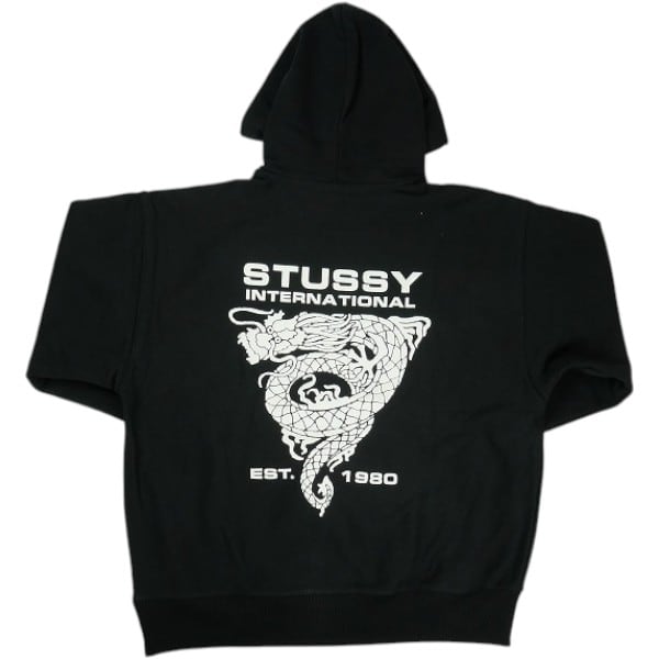 Size【L】 STUSSY ステューシー DRAGON HOODIE BLACK パーカー 黒