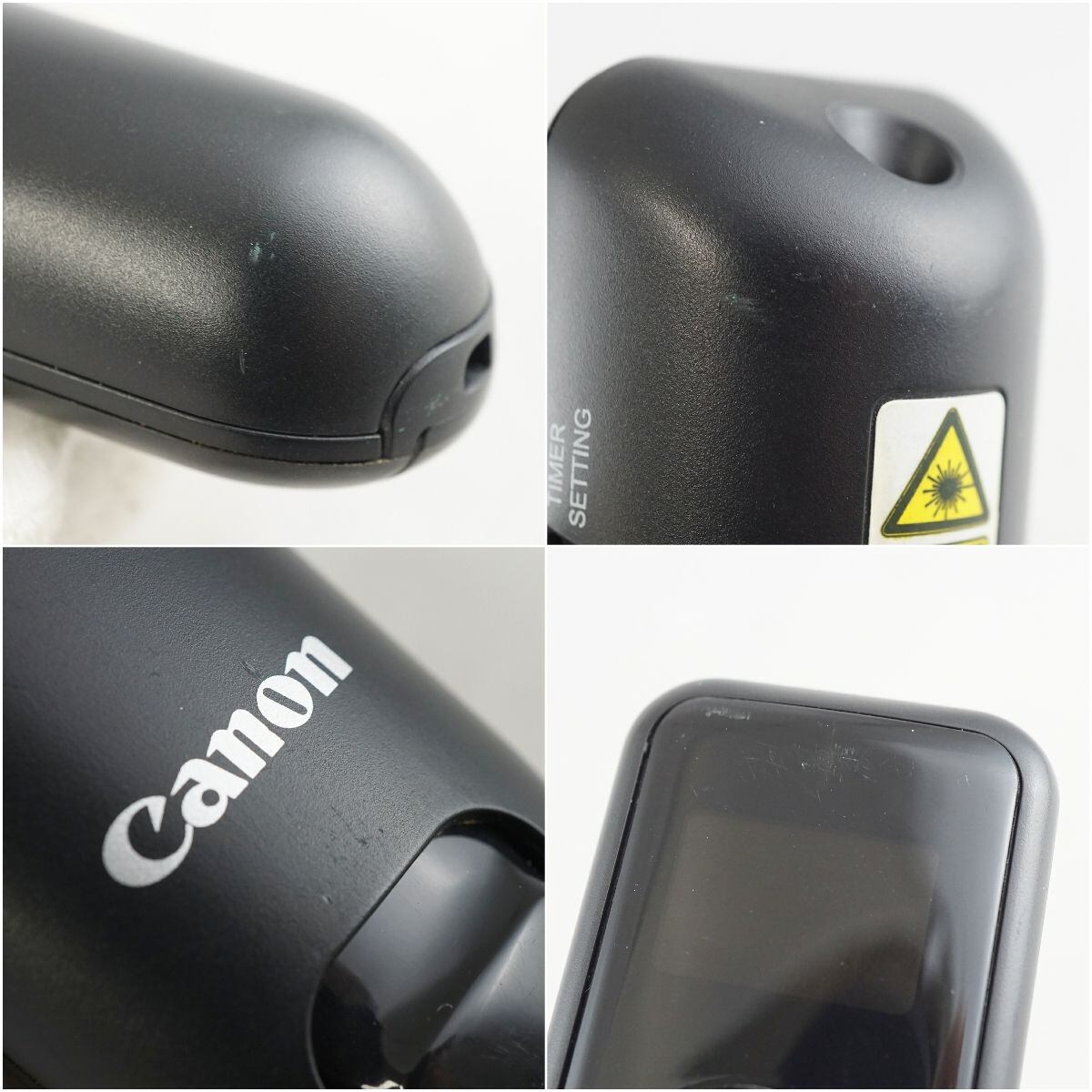 Canon キャノン PR100-RC レーザーポインター USED美品 レッドレーザー タイマー機能 USBレシーバー付 ブラック 完動品 S  X4687 ウィット 鉄道忘れ物 販売 ブランド傘 カメラ イヤホン