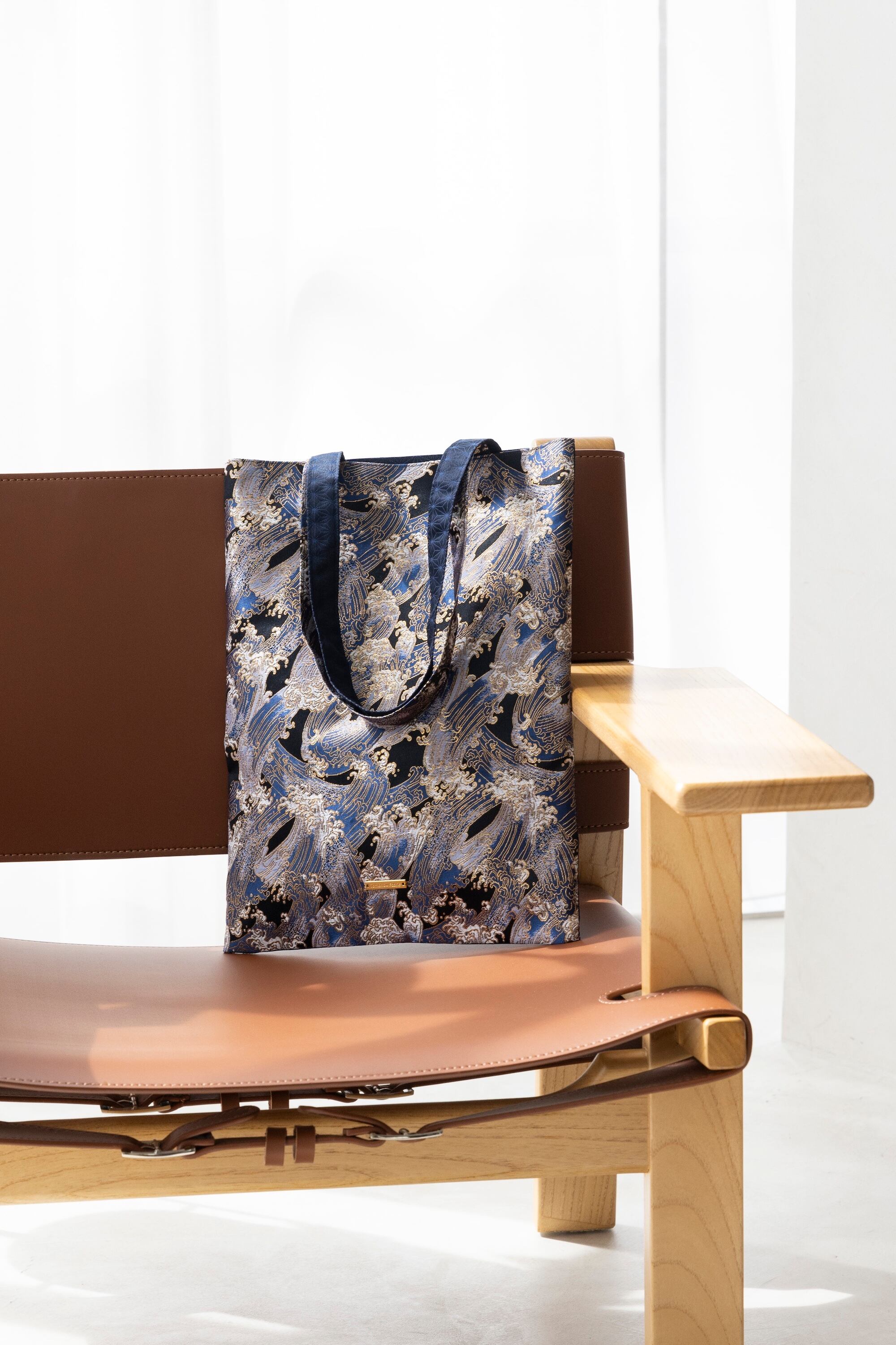 西陣織トートバッグ タテ NAMI / NTL19【人気商品】 | Tomorrow Fabric