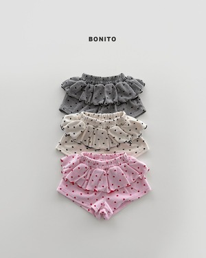 [BONITO] Mini heart frill shorts (JS/JM) / [보니토] 미니하트프릴쇼츠 (JS/JM)