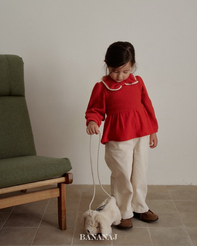 予約 Ribbon waffle collar tie [BANANA J]