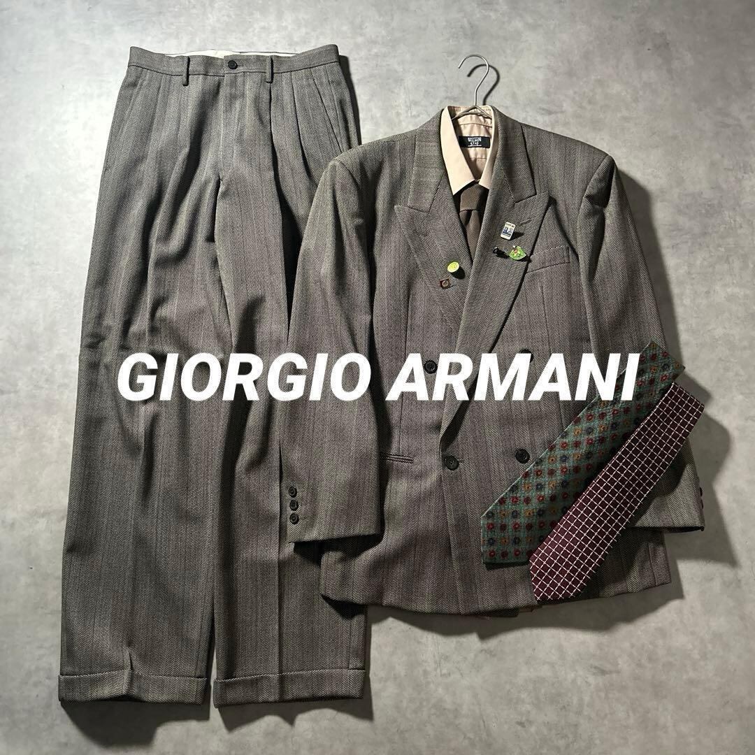 【NA】ヴィンテージ セットアップ × GIORGIO ARMANI ネクタイ