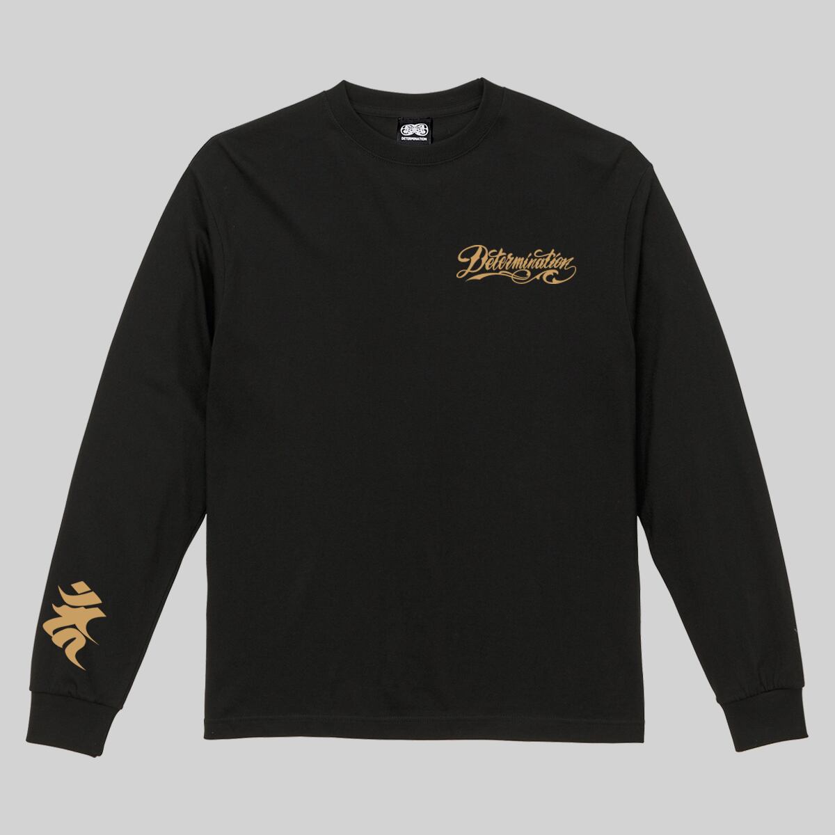 不動明王達磨 GOLD×DARKRED L/S T-Shirt | DETERMINATION