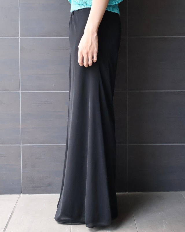 double face sheer palazzo pants