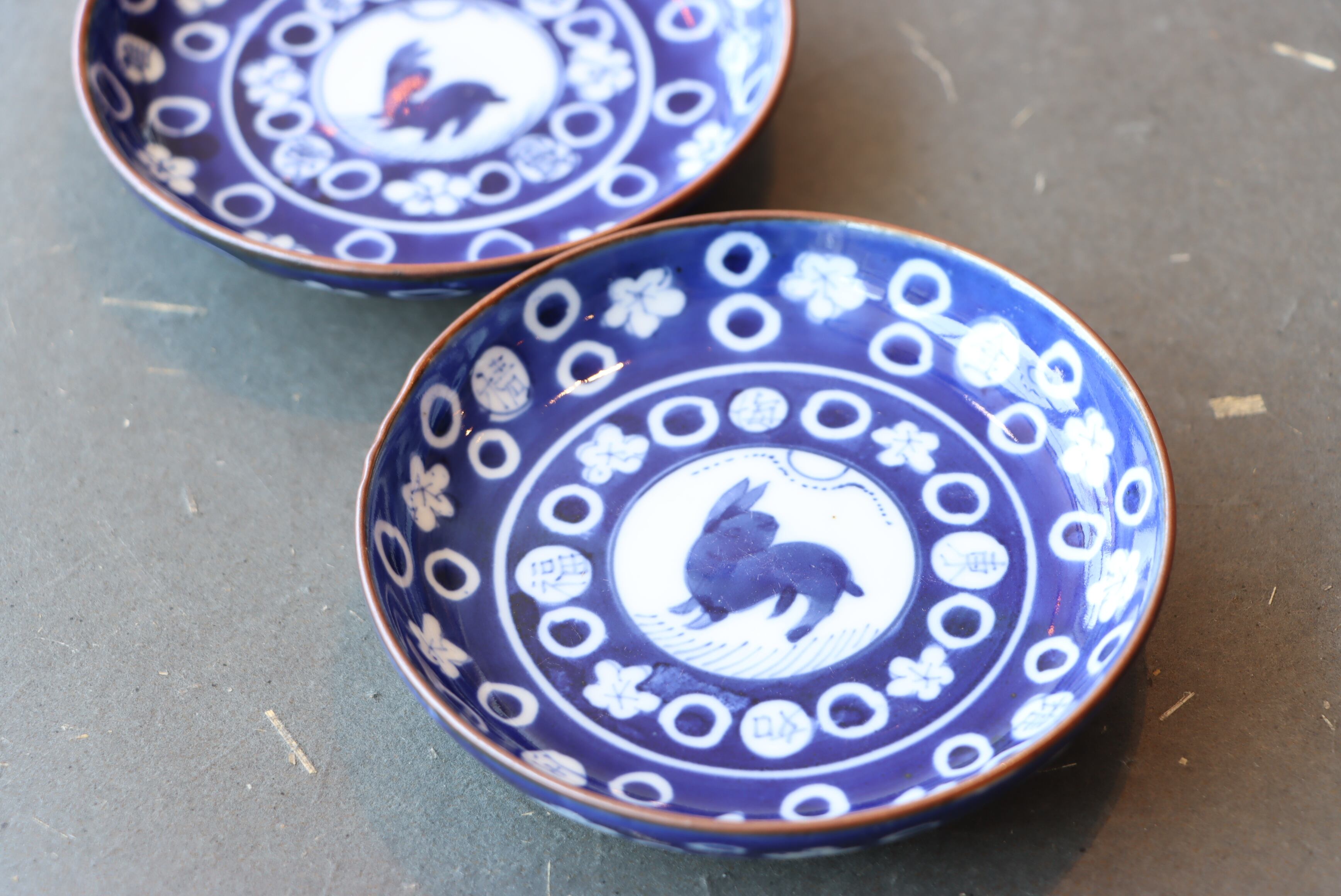 九谷焼 色絵千段飯碗(11.5cmサイズ) お茶碗 梅菊 青郊窯 | Pay ID