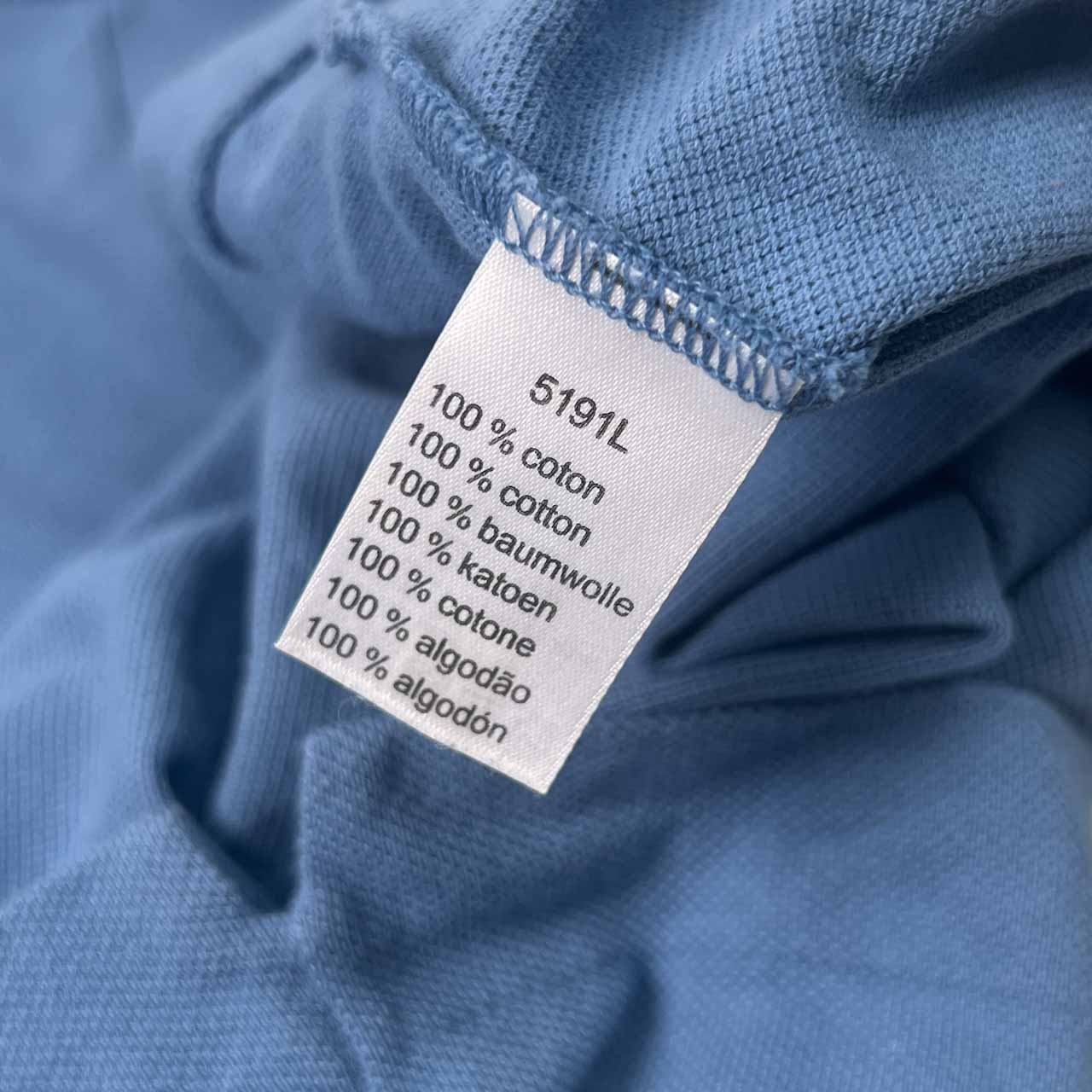 90s 00s LACOSTE ラコステ ワンポイント 鹿子 半袖 ポロシャツ 4/くすみブルー系 メンズ オールド