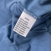 90s 00s LACOSTE ラコステ ワンポイント 鹿子 半袖 ポロシャツ 4/くすみブルー系 メンズ オールド