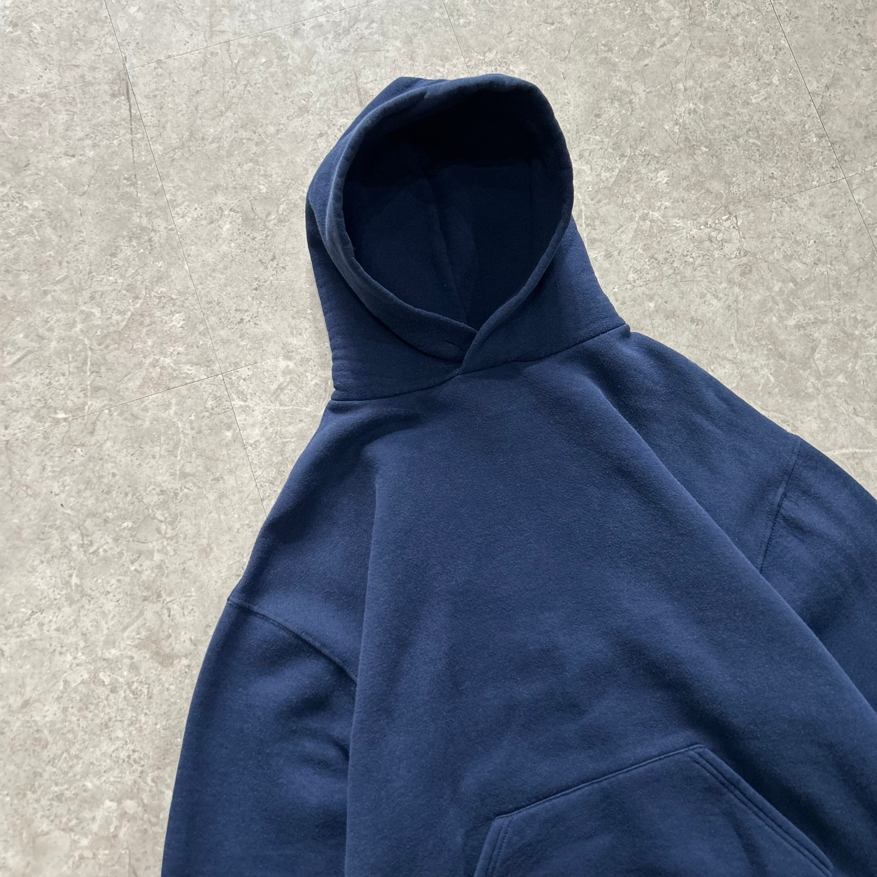 トップス 1990s RUSSELL ATHLETIC PLAIN HOODY 90s Russell athletic plain hoodie