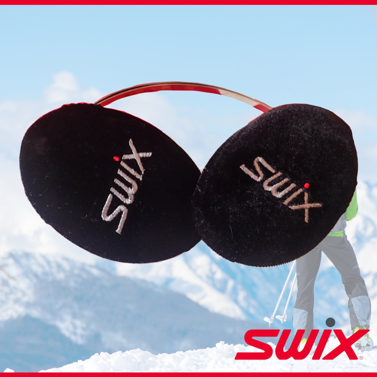 Swix スウィックス スキー 耳当て イヤーマフ ブラック フリーサイズ クラシック ホワイト 冬 帽子