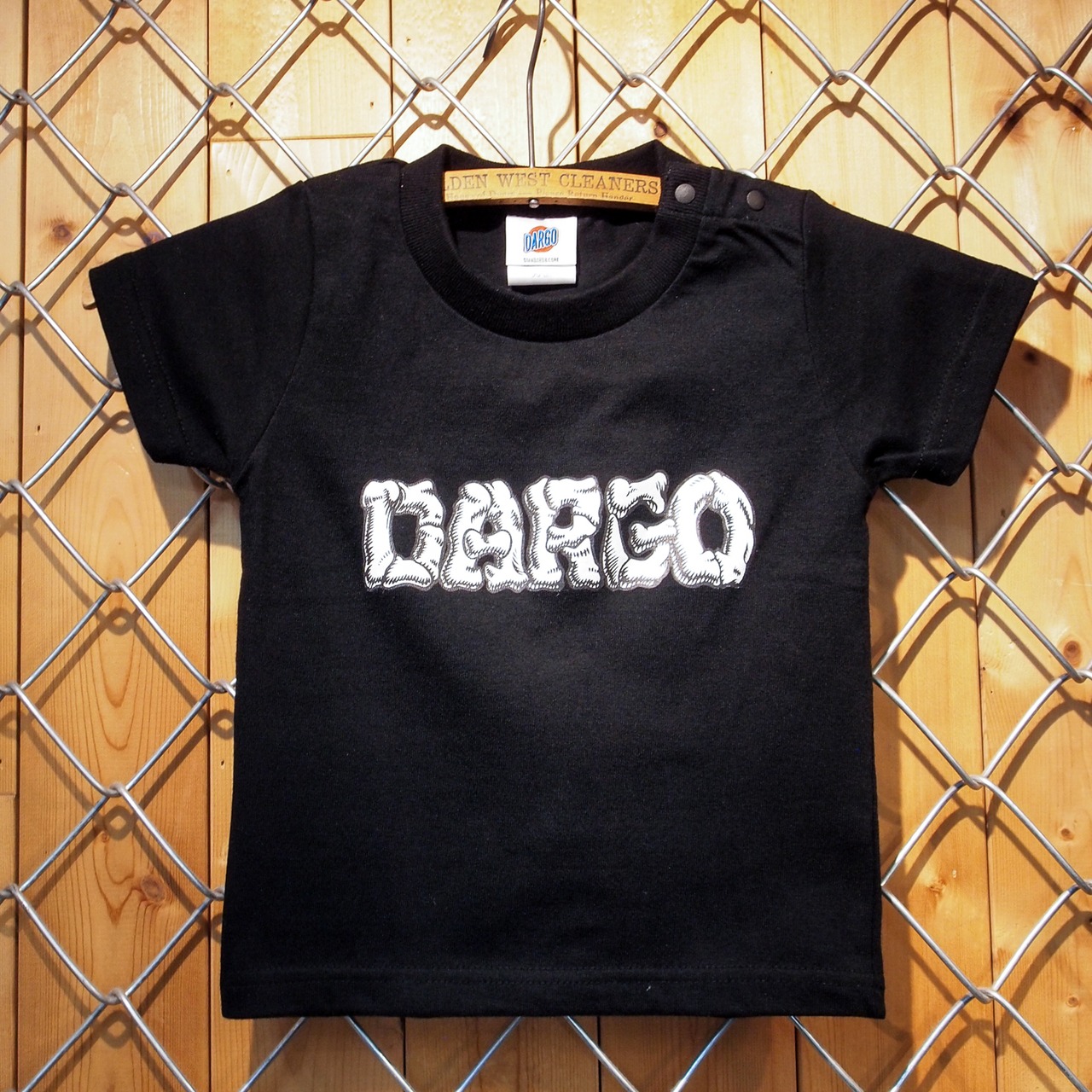 【キッズ】【DARGO】"BONES LOGO" Kids T-shirt（BLACK）