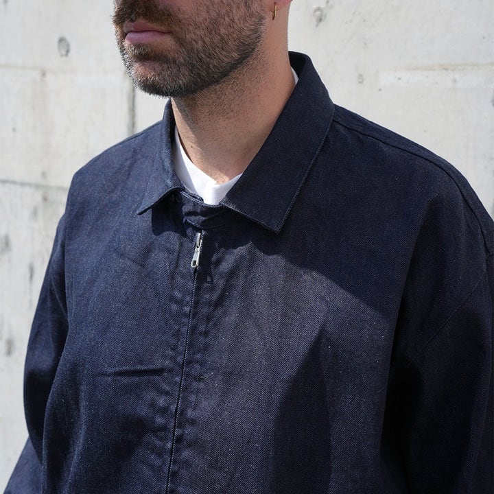 じすむページ manualalphabet(マニュアルアルファベット) DENIM SWING TOP JKT