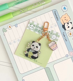 新作予約☆EE154 EverEin【Green Panda】アクリル　キーホルダー  チャーム