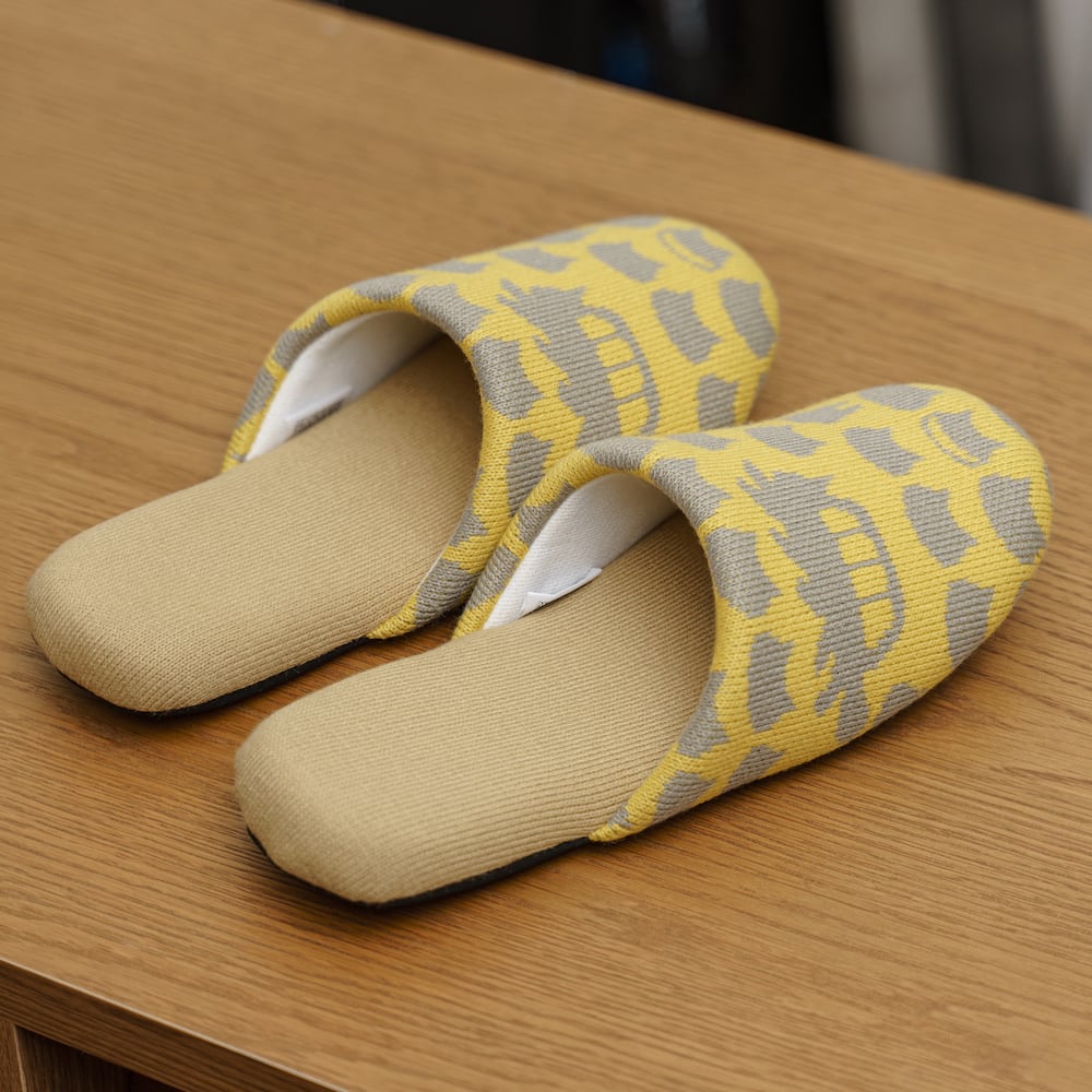 となりのトトロ スリッパ 約22〜24cm ネコバスニット(4115)