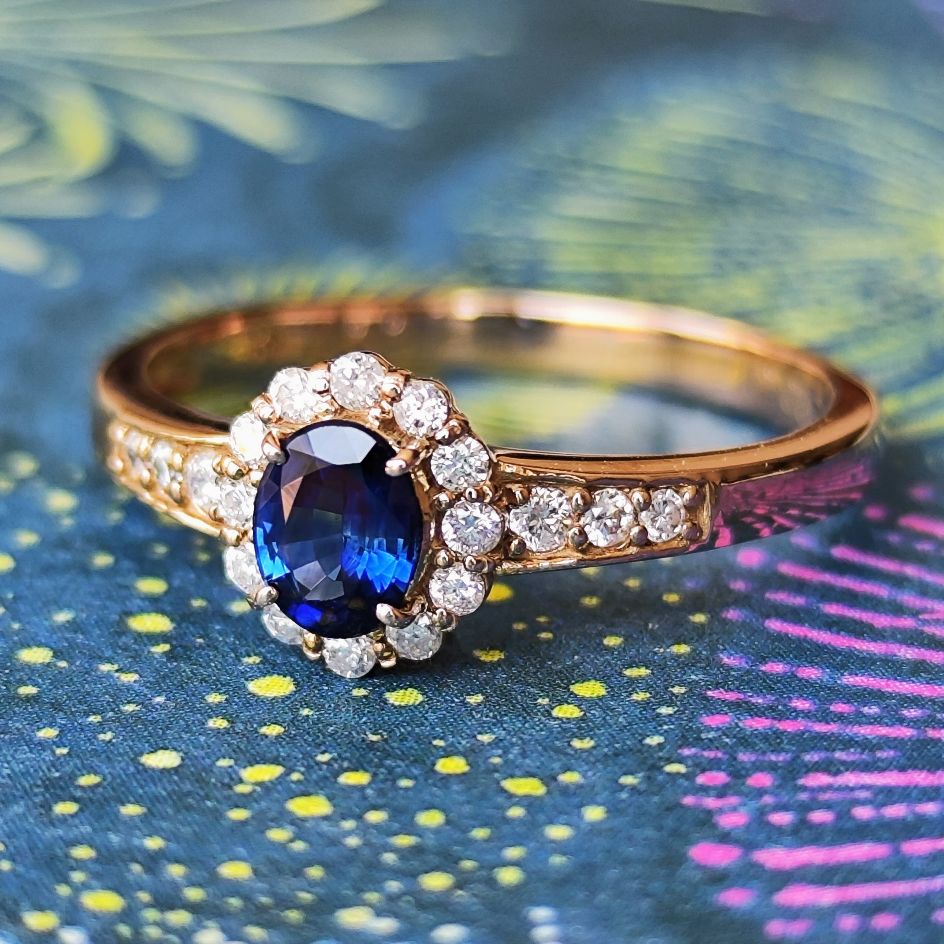 ロイヤルブルー】天然サファイア 天然ダイヤモンド 鑑別書付き | Mico  