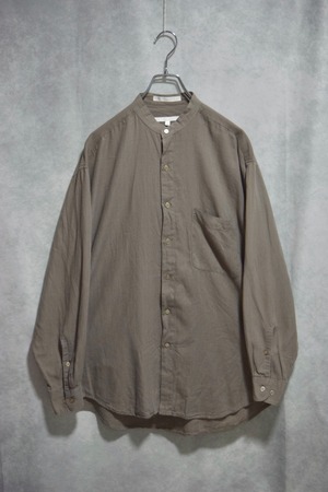 90s " perry ellis " cotton stand collar shirts / size L