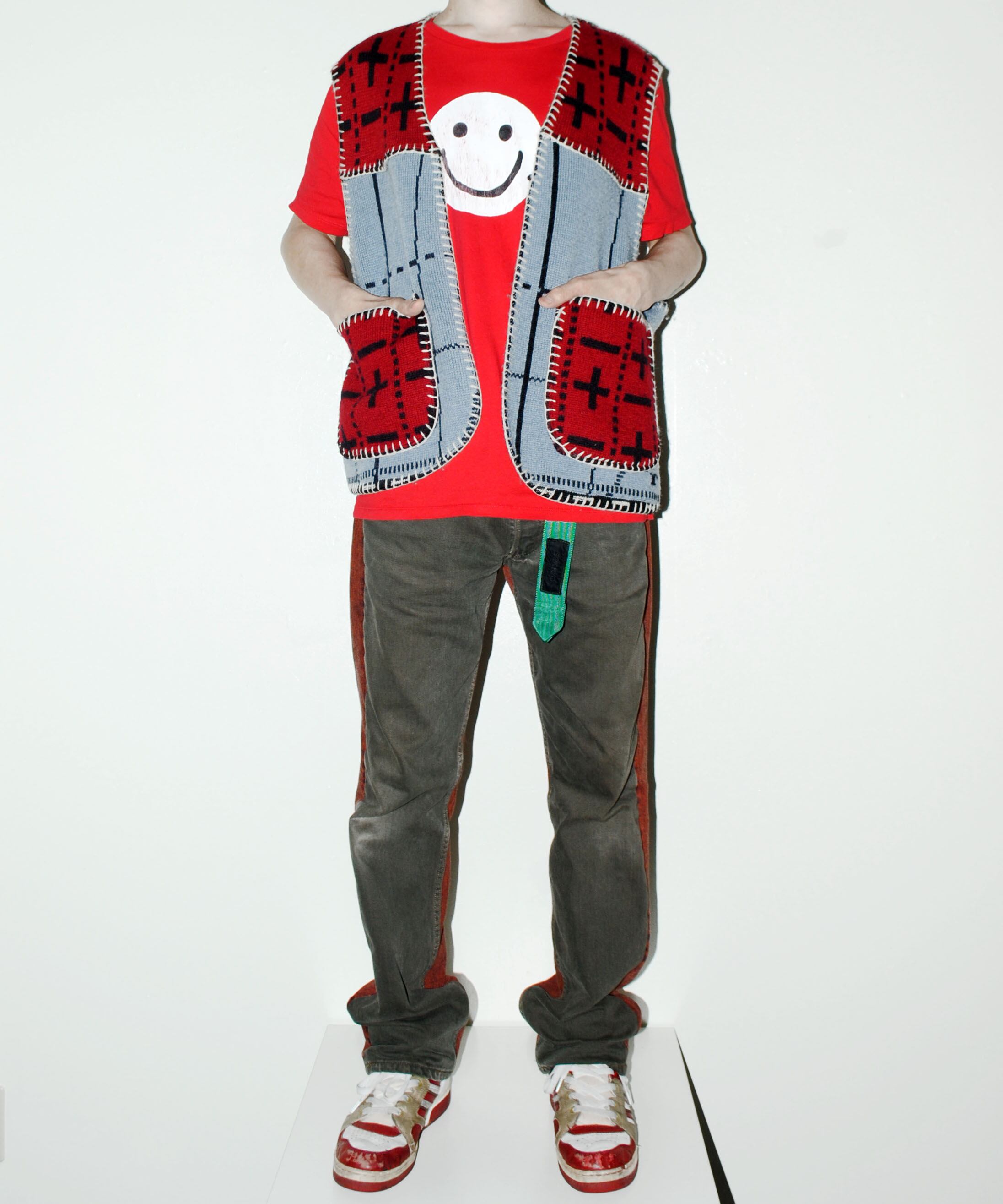 G-FORCE』 90s vintage panel knitted Vest | excube.e_shop