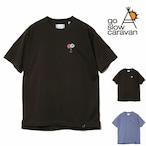 goslowcaravan Drymix フラワー刺繍Tee